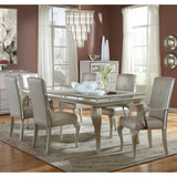Hollywood Loft Frost 4 Leg Dining Table from Michael Amini - Luna Furniture