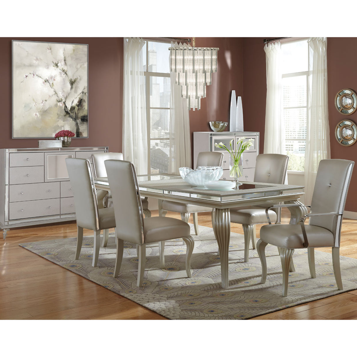 Hollywood Loft Pearl Dining Side Chair from Michael Amini - Luna Furniture