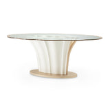 London Place Creamy Pearl Entry Table from Michael Amini - Luna Furniture