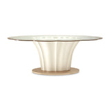 London Place Creamy Pearl Entry Table from Michael Amini - Luna Furniture
