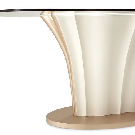 London Place Creamy Pearl Entry Table from Michael Amini - Luna Furniture