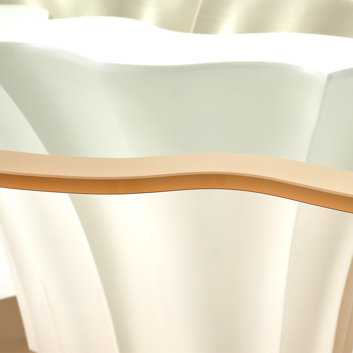 London Place Creamy Pearl Entry Table from Michael Amini - Luna Furniture