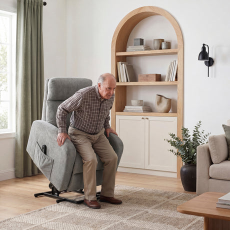 9004GRY-1LT Power Lift Chair from Homelegance - Luna Furniture