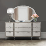 Camden Court Pearl Dresser With Mirror from Michael Amini - Luna Furniture