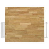 Jalen Natural Brown and White 3-Door Kitchen Cart with Casters from Coaster - Luna Furniture