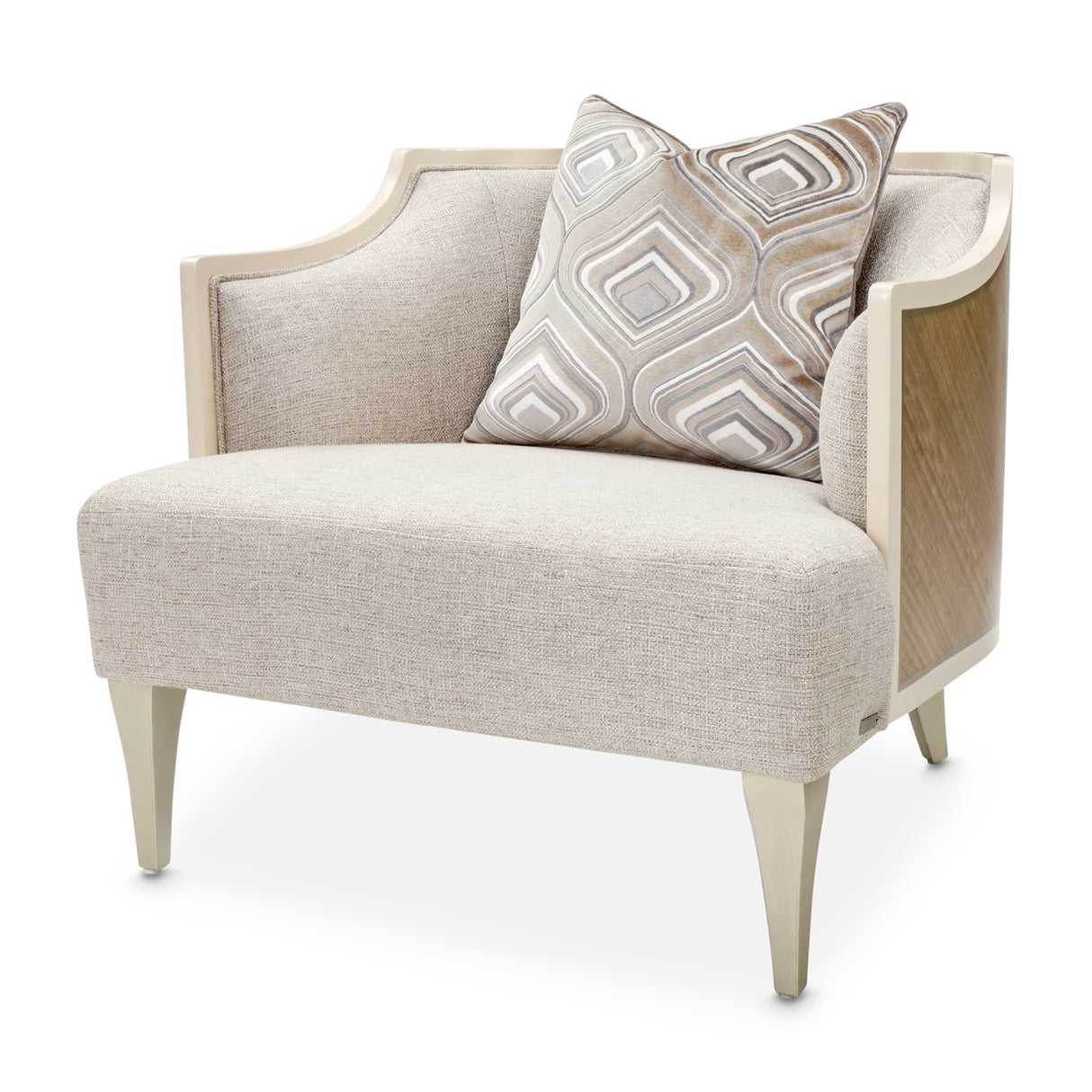 Camden Court Platinum Accent Chair from Michael Amini - Luna Furniture