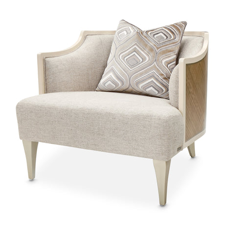 Camden Court Platinum Accent Chair from Michael Amini - Luna Furniture
