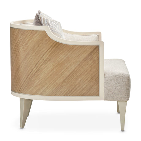 Camden Court Platinum Accent Chair from Michael Amini - Luna Furniture