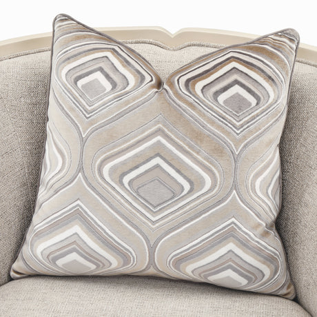 Camden Court Platinum Accent Chair from Michael Amini - Luna Furniture