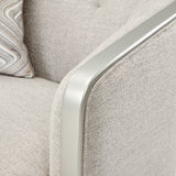 Camden Court Platinum Chair And A Half from Michael Amini - Luna Furniture