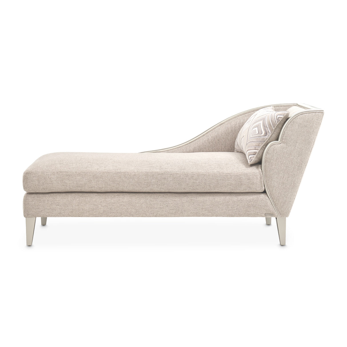 Camden Court Platinum Camdencourt Laf Chaise-flax Platinum from Michael Amini - Luna Furniture