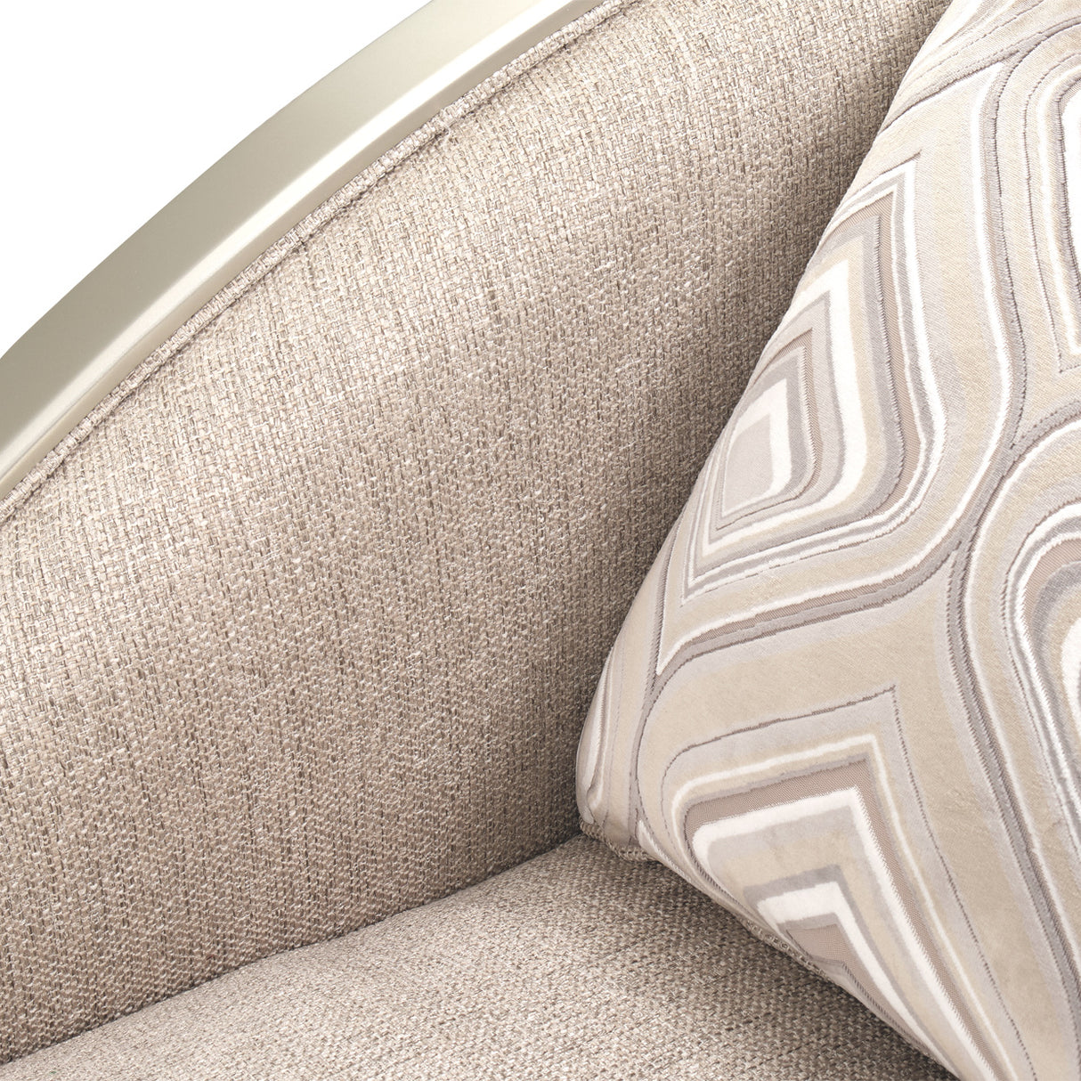 Camden Court Platinum Camdencourt Laf Chaise-flax Platinum from Michael Amini - Luna Furniture