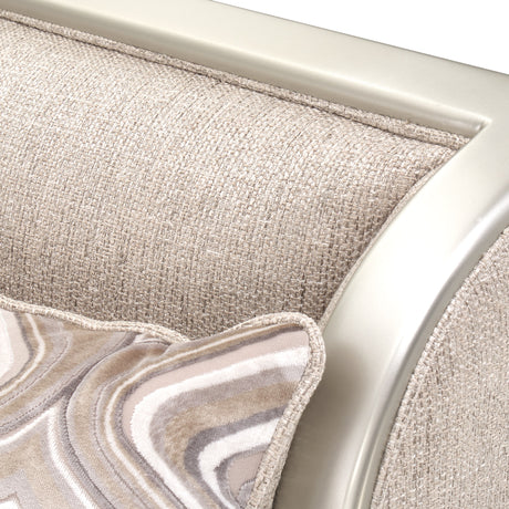 Camden Court Platinum Camdencourt Laf Chaise-flax Platinum from Michael Amini - Luna Furniture