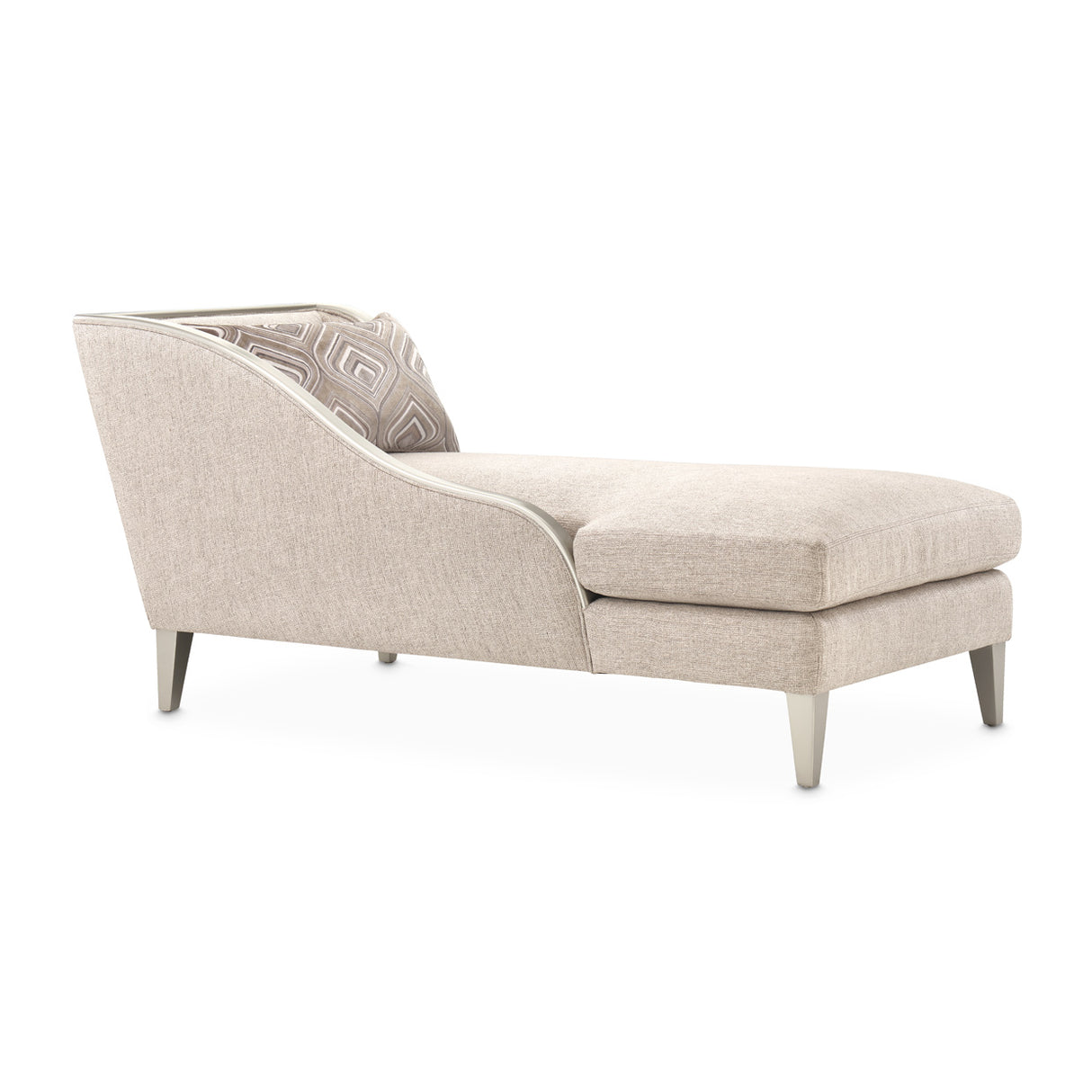 Camden Court Platinum Camdencourt Laf Chaise-flax Platinum from Michael Amini - Luna Furniture