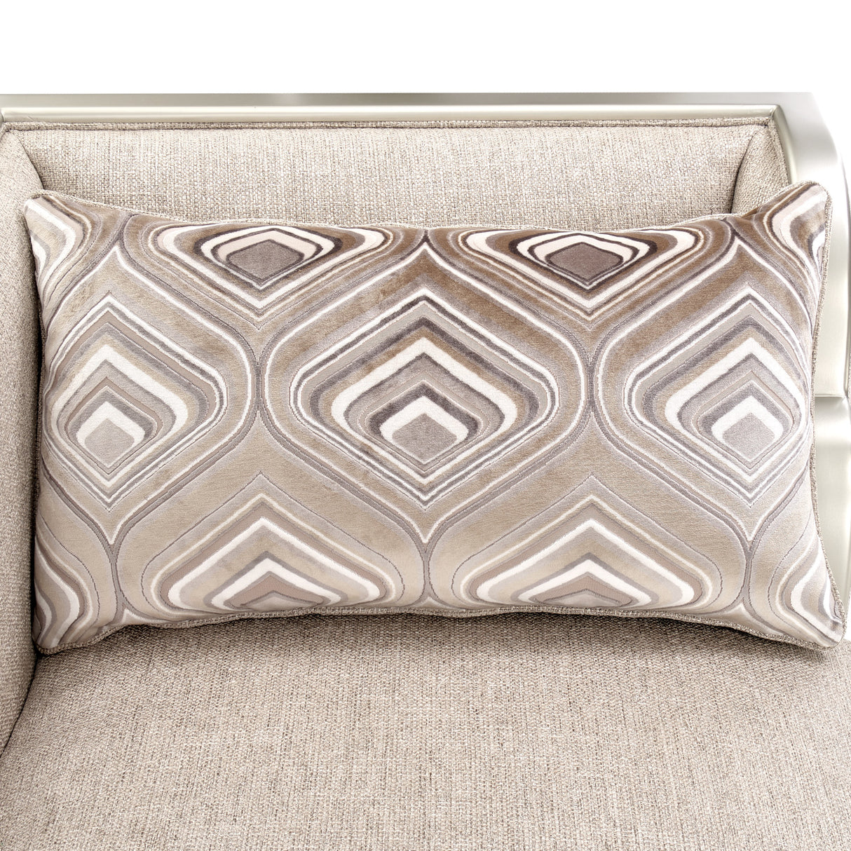 Camden Court Platinum Camdencourt Laf Chaise-flax Platinum from Michael Amini - Luna Furniture