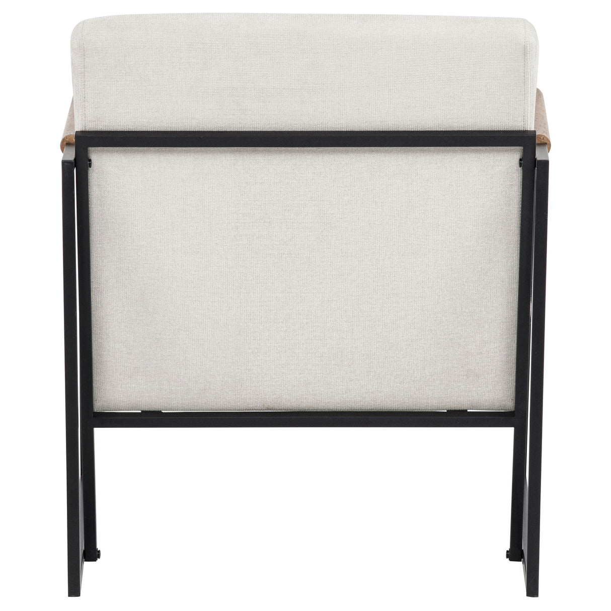 Monsen Ivory Fabric Upholstered Metal Frame Accent Chair from Coaster - Luna Furniture