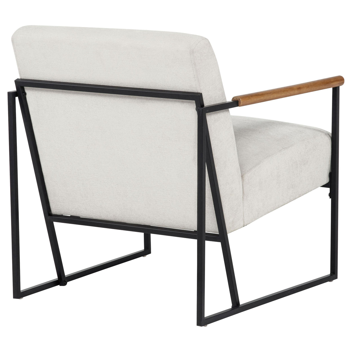 Monsen Ivory Fabric Upholstered Metal Frame Accent Chair from Coaster - Luna Furniture