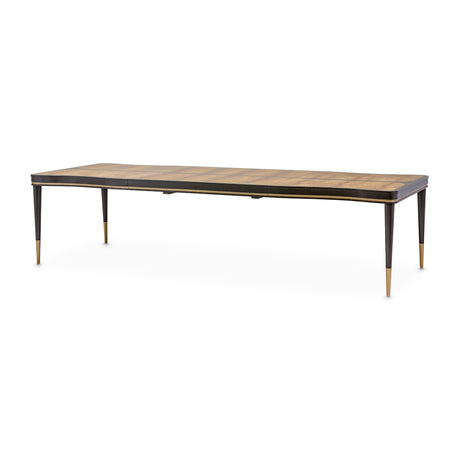 Malibu Crest Crotch Mahogany Crotch Mahogany Rectangular Dining Table from Michael Amini - Luna Furniture