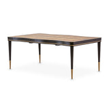 Malibu Crest Crotch Mahogany Crotch Mahogany Rectangular Dining Table from Michael Amini - Luna Furniture
