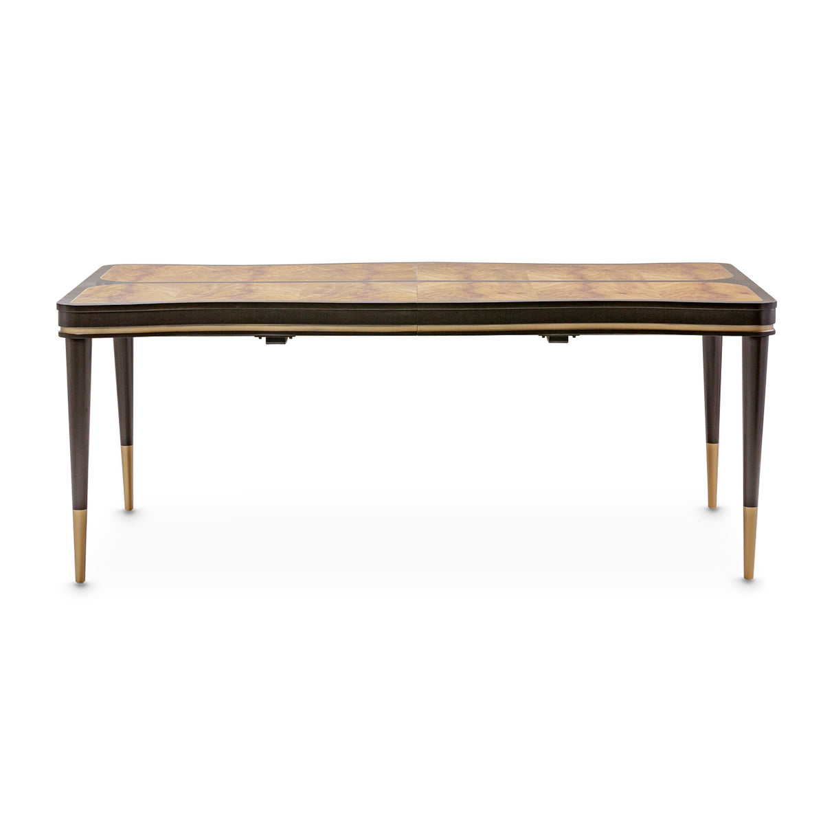 Malibu Crest Crotch Mahogany Crotch Mahogany Rectangular Dining Table from Michael Amini - Luna Furniture
