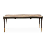 Malibu Crest Crotch Mahogany Crotch Mahogany Rectangular Dining Table from Michael Amini - Luna Furniture
