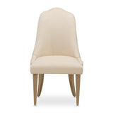 Malibu Crest Crotch Mahogany Burnished Gold Dining Side Chair from Michael Amini - Luna Furniture