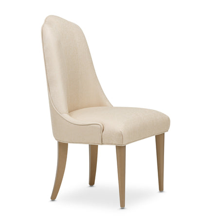 Malibu Crest Crotch Mahogany Burnished Gold Dining Side Chair from Michael Amini - Luna Furniture