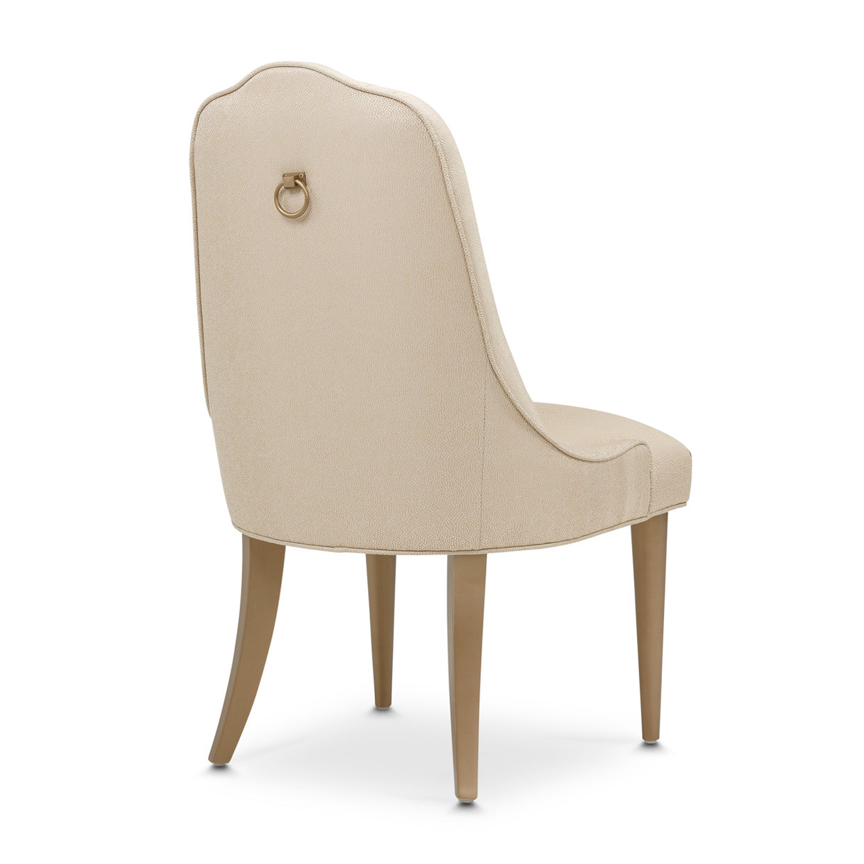 Malibu Crest Crotch Mahogany Burnished Gold Dining Side Chair from Michael Amini - Luna Furniture