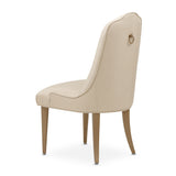 Malibu Crest Crotch Mahogany Burnished Gold Dining Side Chair from Michael Amini - Luna Furniture