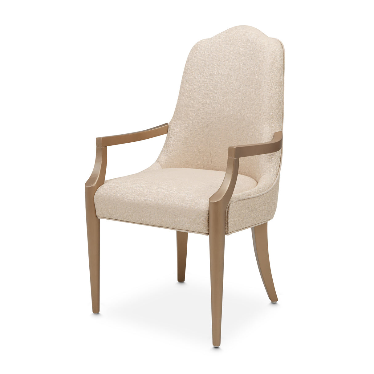 Malibu Crest Crotch Mahogany Burnished Gold Arm Chair