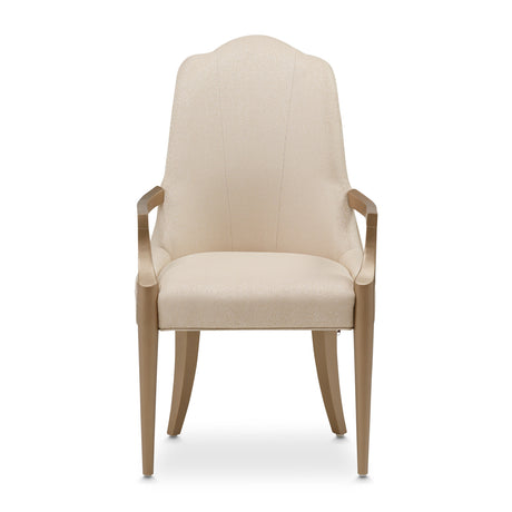 Malibu Crest Crotch Mahogany Burnished Gold Arm Chair from Michael Amini - Luna Furniture
