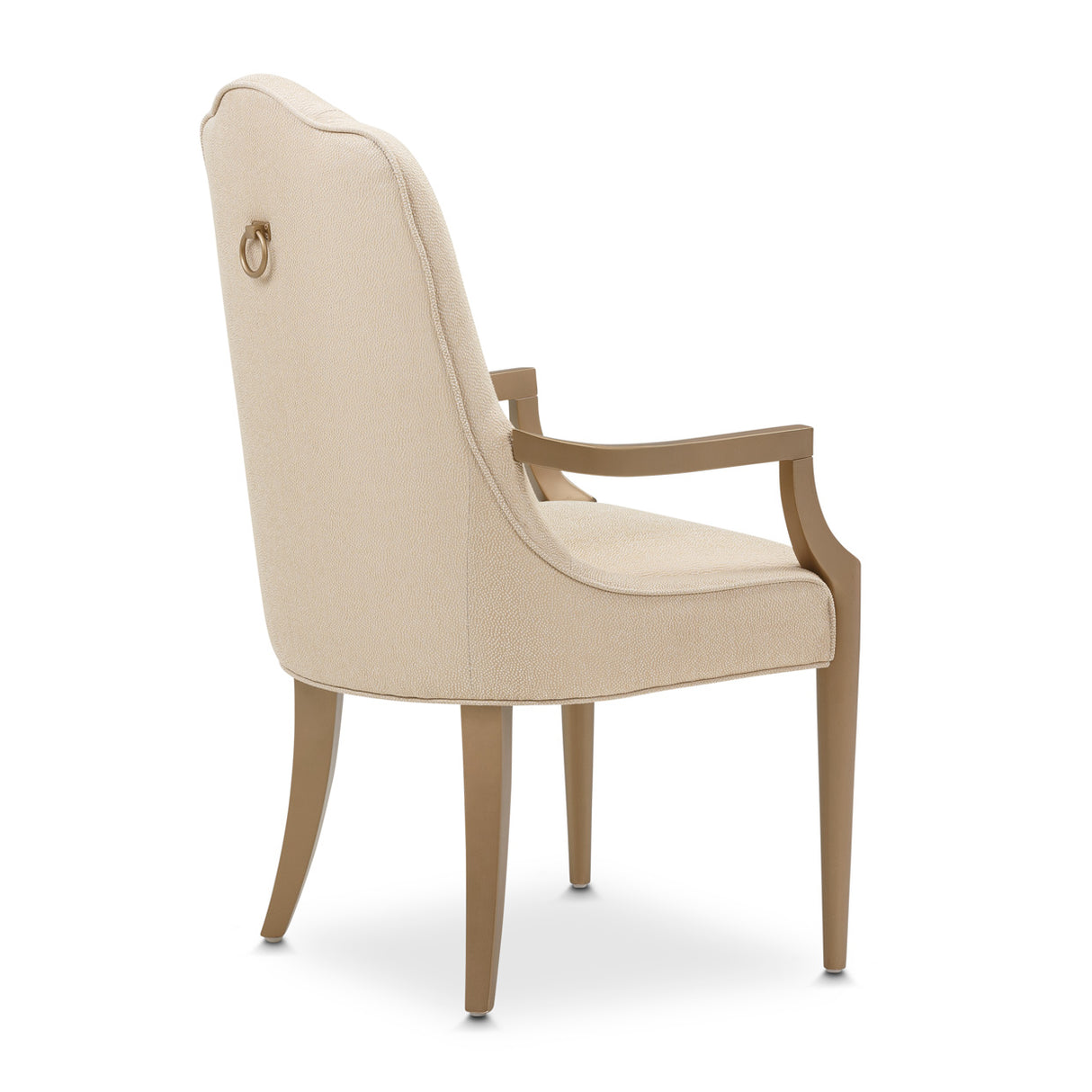 Malibu Crest Crotch Mahogany Burnished Gold Arm Chair