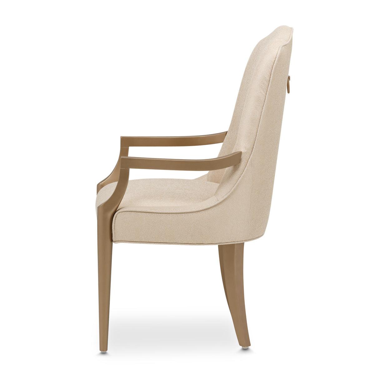 Malibu Crest Crotch Mahogany Burnished Gold Arm Chair