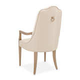 Malibu Crest Crotch Mahogany Burnished Gold Arm Chair