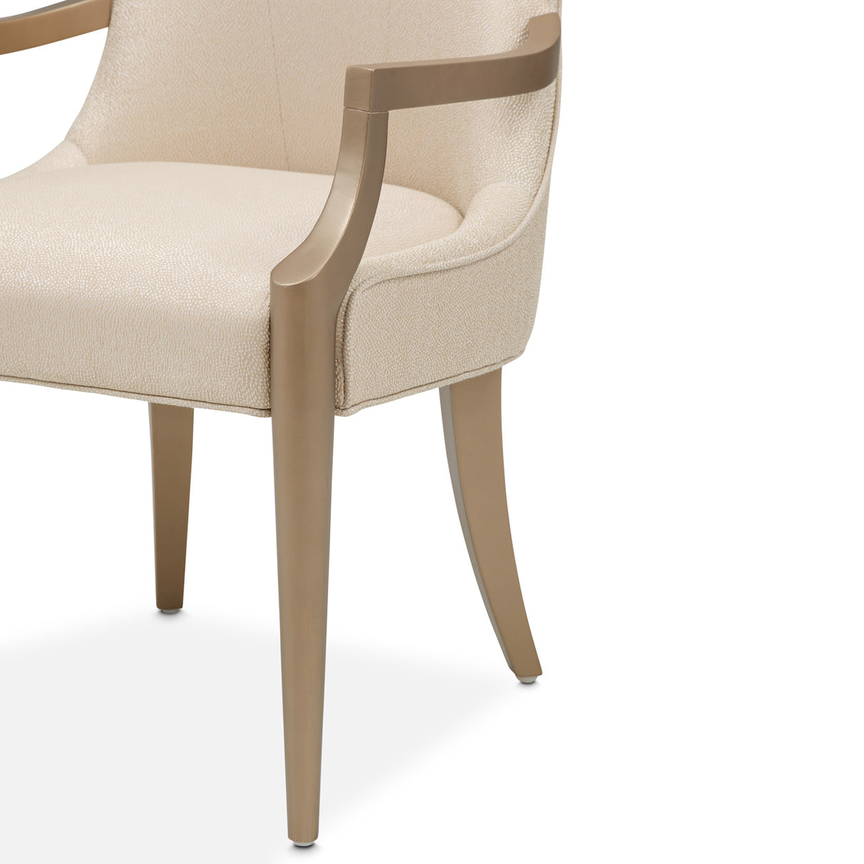 Malibu Crest Crotch Mahogany Burnished Gold Arm Chair