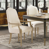 Malibu Crest Crotch Mahogany Burnished Gold Arm Chair
