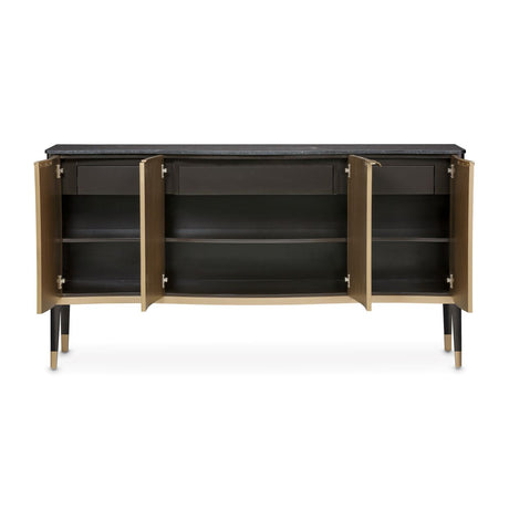 Malibu Crest Crotch Mahogany Crotch Mahogany Sideboard from Michael Amini - Luna Furniture