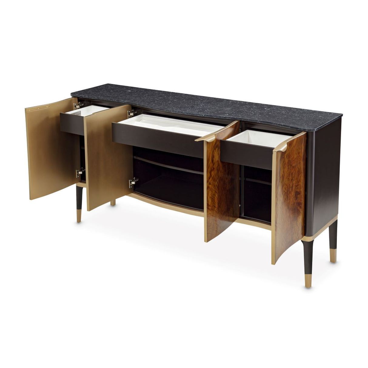 Malibu Crest Crotch Mahogany Crotch Mahogany Sideboard from Michael Amini - Luna Furniture