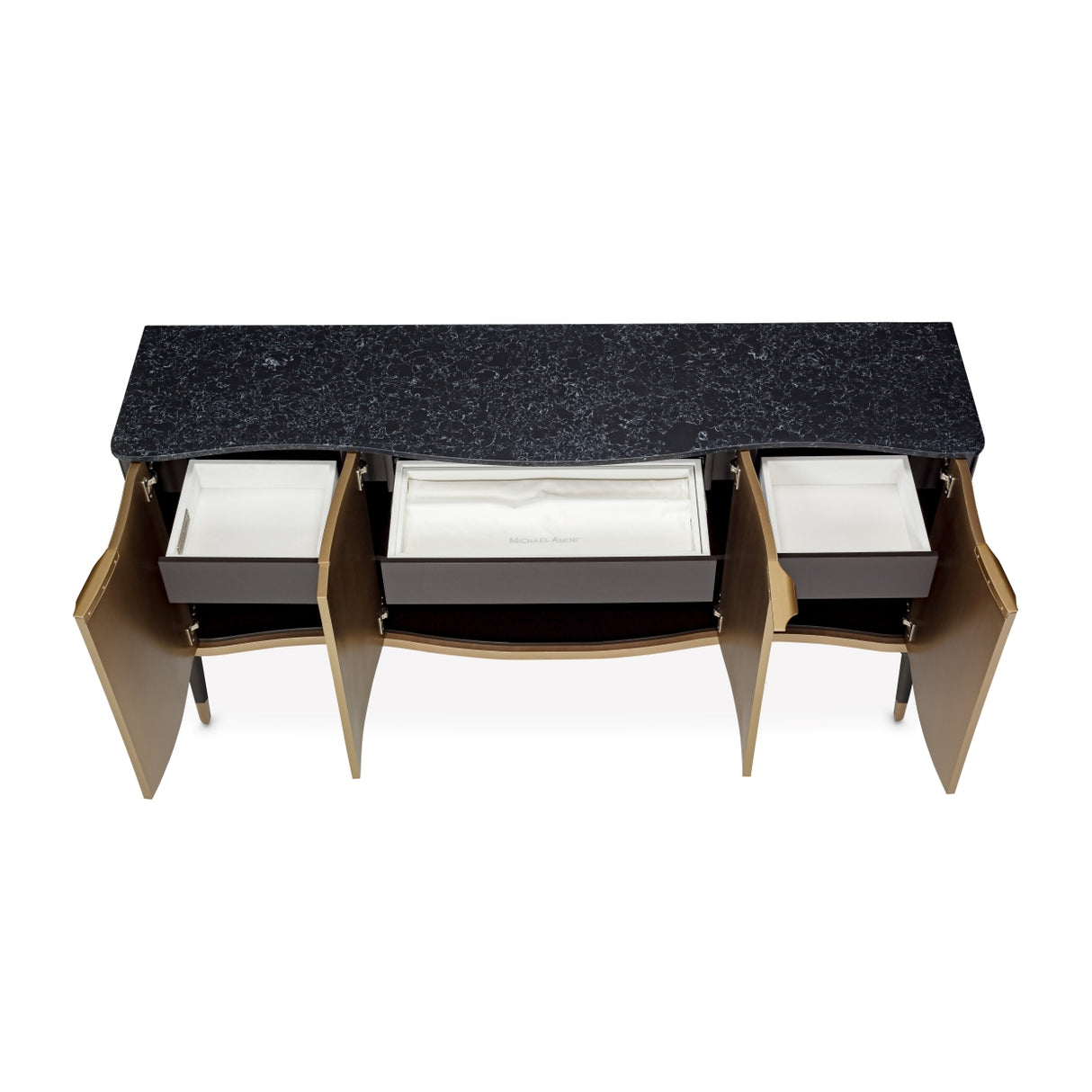 Malibu Crest Crotch Mahogany Crotch Mahogany Sideboard from Michael Amini - Luna Furniture
