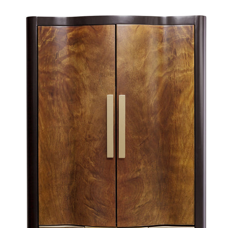 Malibu Crest Crotch Mahogany Crotch Mahogany Swivel Chiffonier Lingerie Chest from Michael Amini - Luna Furniture