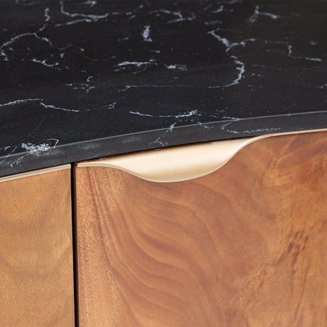 Malibu Crest Crotch Mahogany Crotch Mahogany Tv Console from Michael Amini - Luna Furniture