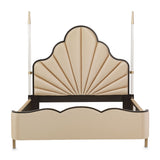 Malibu Crest Crotch Mahogany Dark Espresso Eastern King Poster Bed from Michael Amini - Luna Furniture