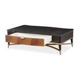 Malibu Crest Crotch Mahogany Crotch Mahogany Rectangular Cocktail Table from Michael Amini - Luna Furniture