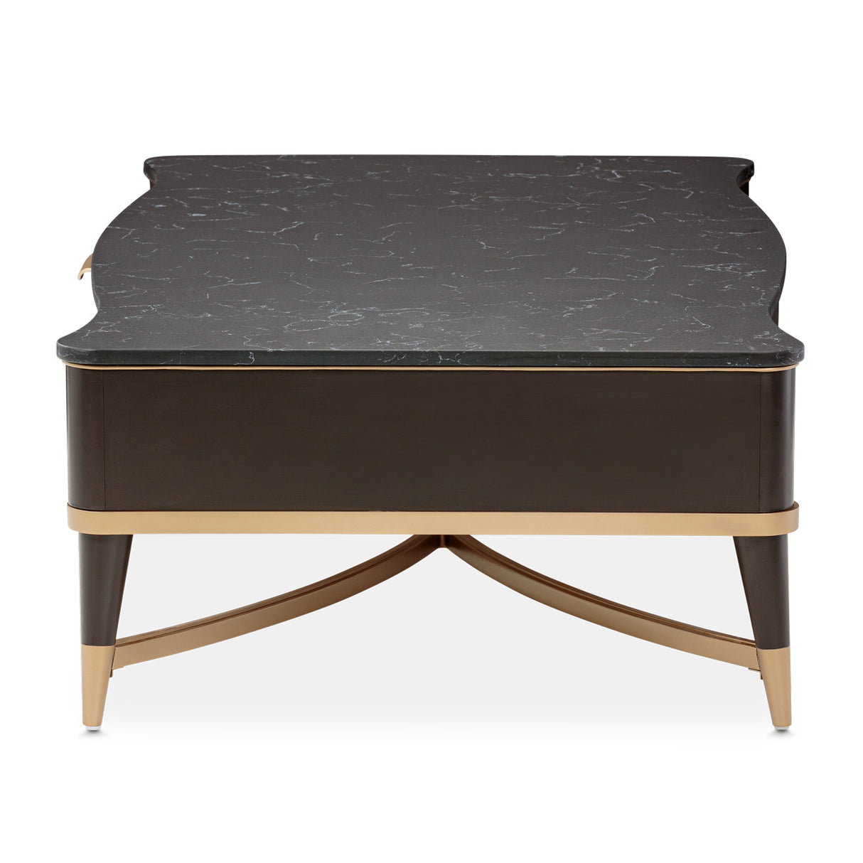 Malibu Crest Crotch Mahogany Crotch Mahogany Rectangular Cocktail Table from Michael Amini - Luna Furniture