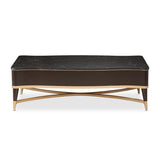 Malibu Crest Crotch Mahogany Crotch Mahogany Rectangular Cocktail Table from Michael Amini - Luna Furniture
