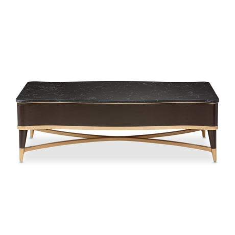 Malibu Crest Crotch Mahogany Crotch Mahogany Rectangular Cocktail Table from Michael Amini - Luna Furniture