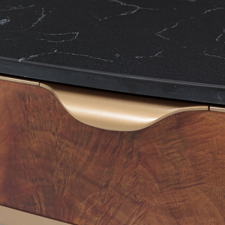 Malibu Crest Crotch Mahogany Crotch Mahogany Rectangular Cocktail Table from Michael Amini - Luna Furniture