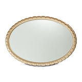 Malibu Crest Crotch Mahogany Burnished Gold Oval Wall Mirror from Michael Amini - Luna Furniture