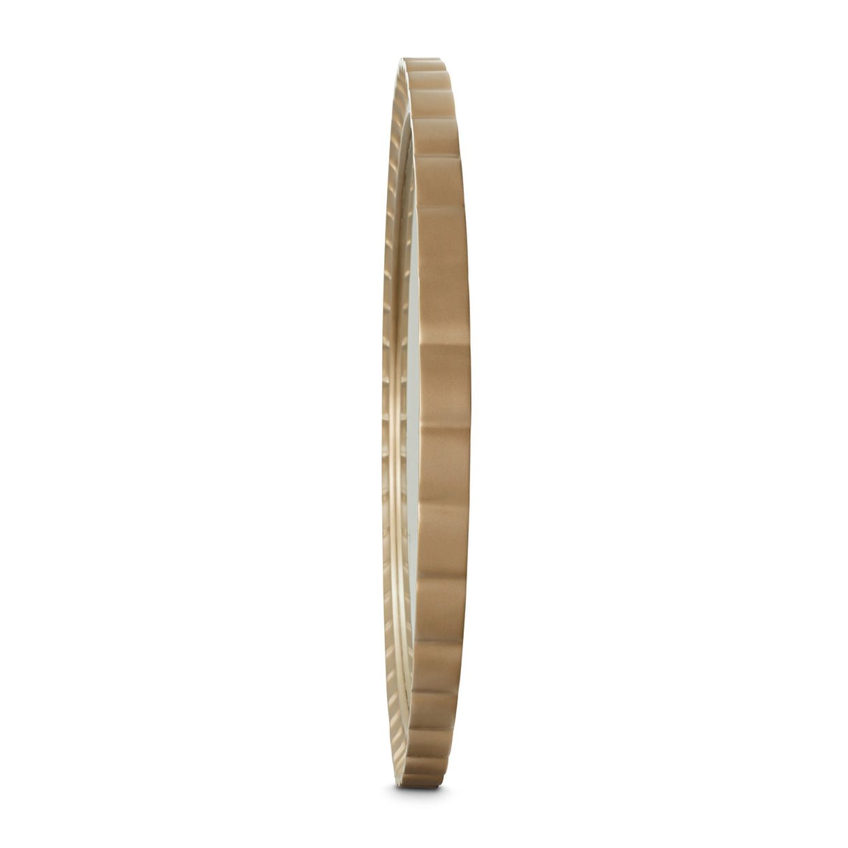 Malibu Crest Crotch Mahogany Burnished Gold Oval Wall Mirror from Michael Amini - Luna Furniture
