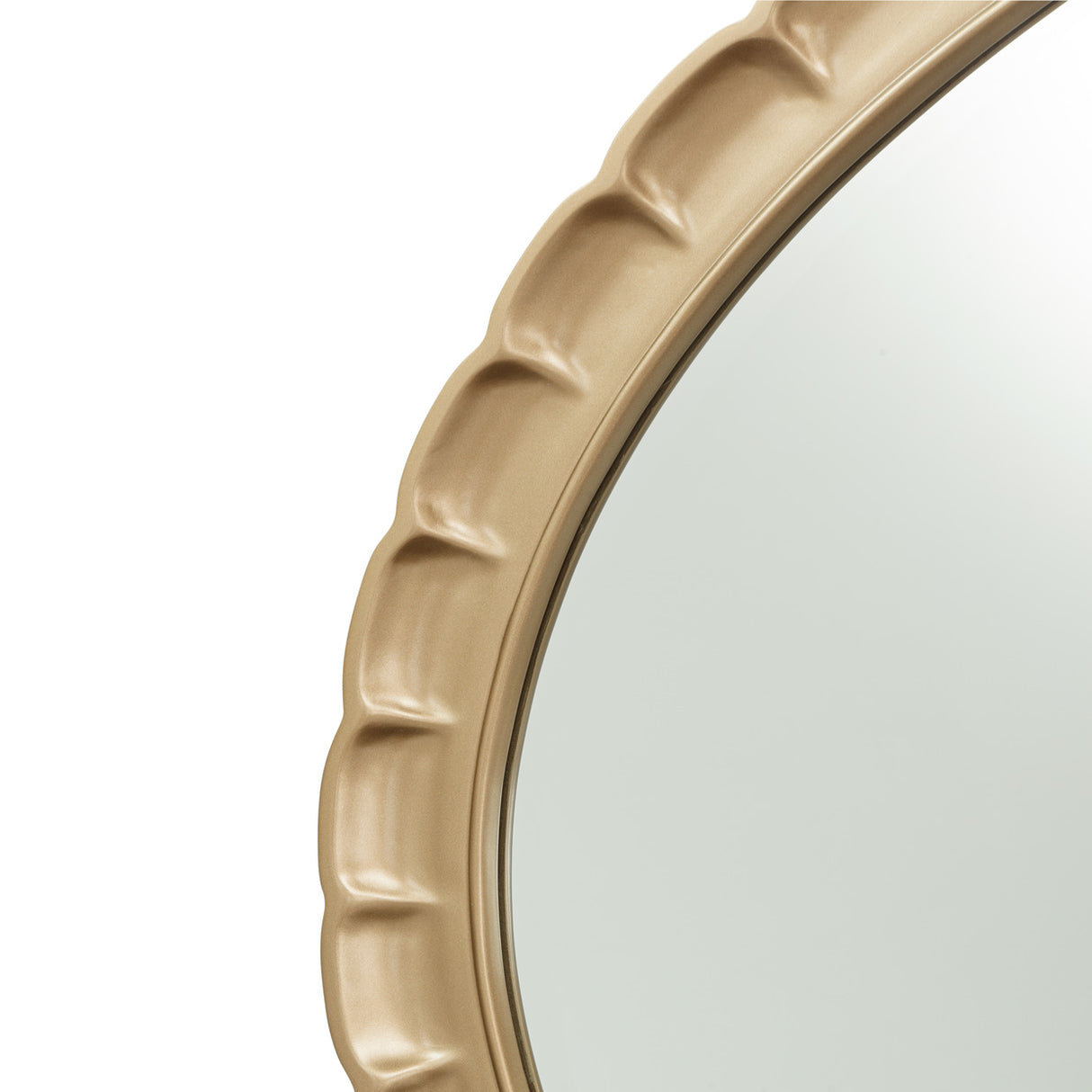 Malibu Crest Crotch Mahogany Burnished Gold Oval Wall Mirror from Michael Amini - Luna Furniture